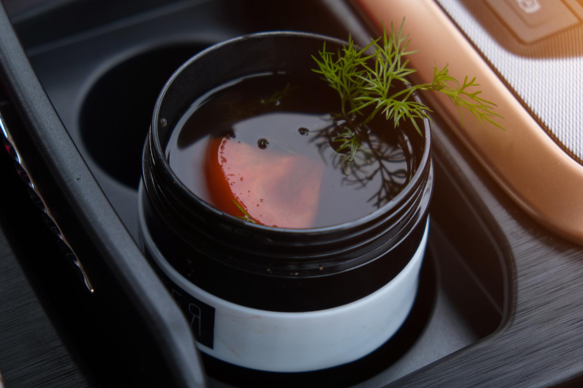 Sauce reduction in pan